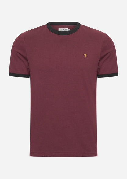 Farah T-shirts  Groves reg ringer - farah-red 