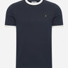 Farah T-shirts  Groves reg ringer - true navy 