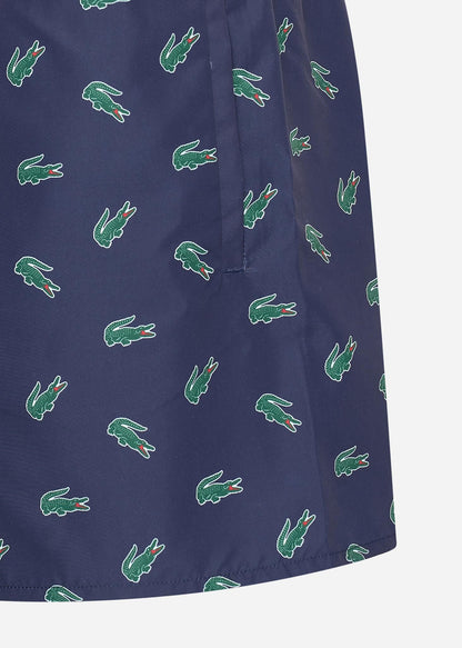 Lacoste Zwembroeken  Swimming trunks all over print - navy blue multico 