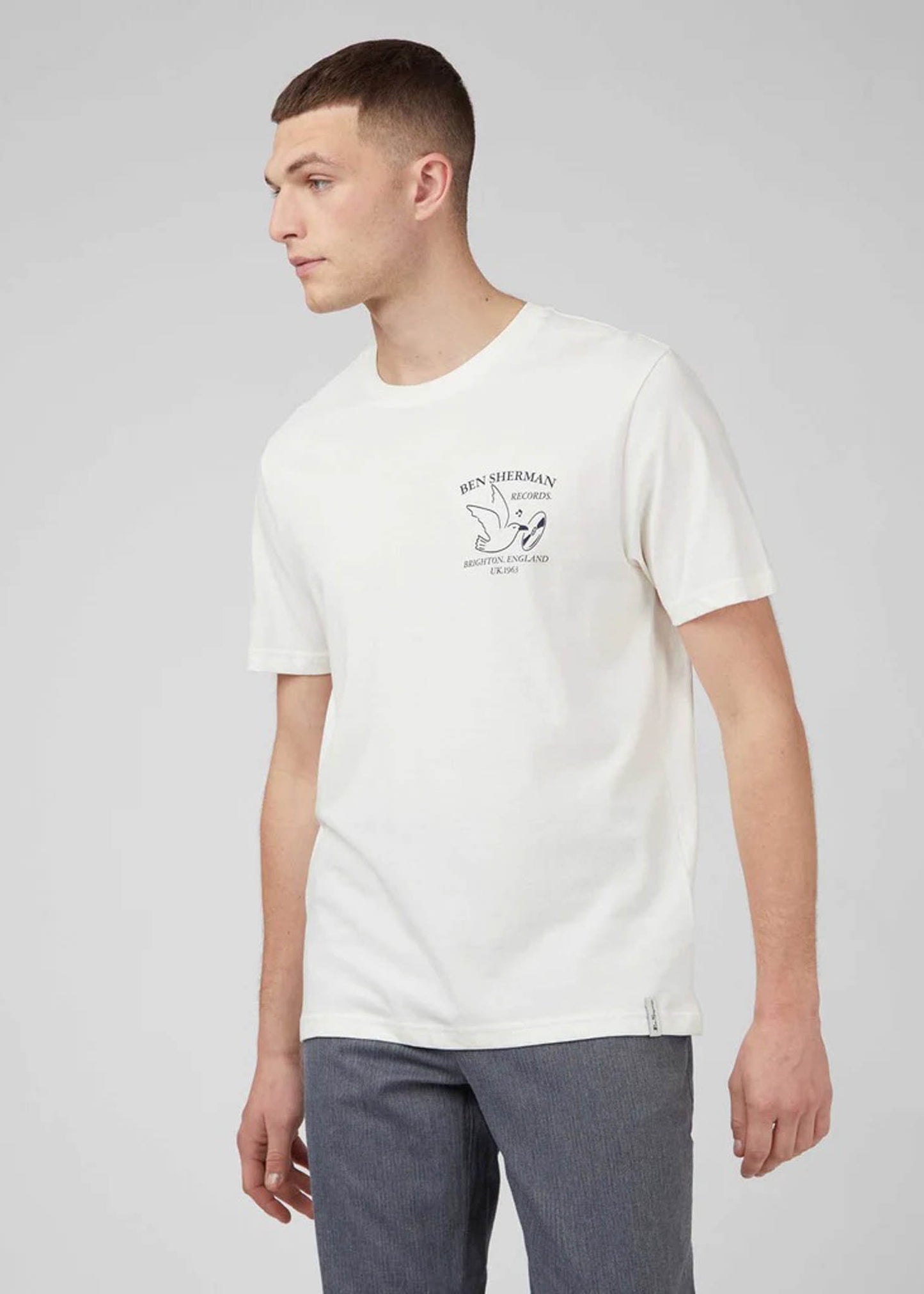 Ben Sherman T-shirts  Brighton records - ivory 