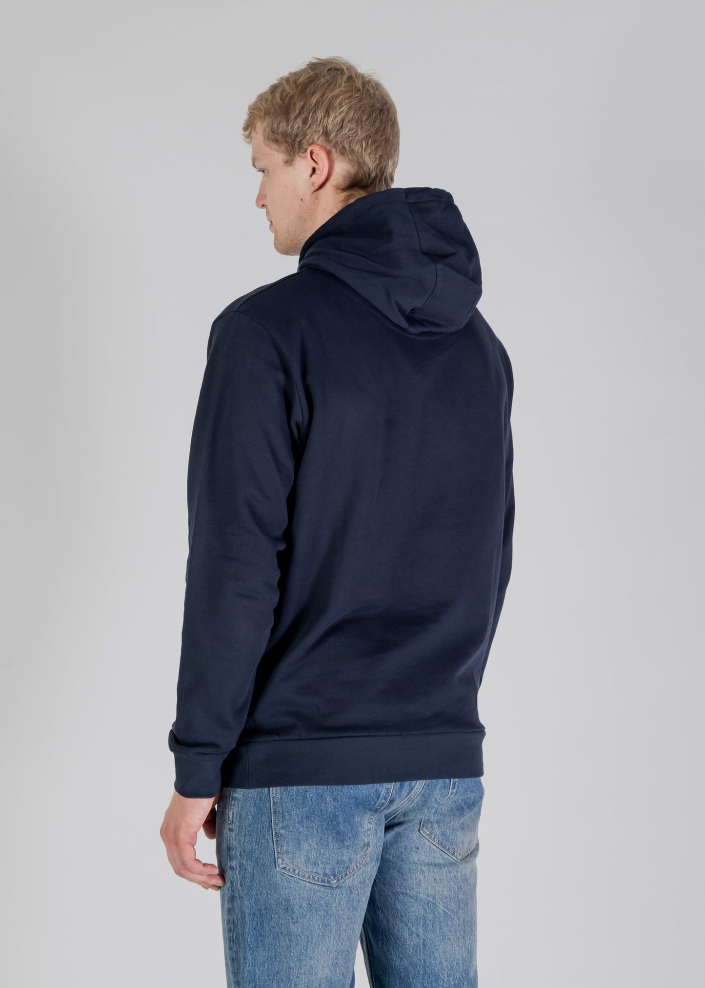 Aquascutum Hoodies Active big logo hoodie - navy