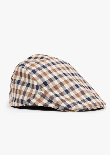 Aquascutum Petten Cotton flat cap - club check