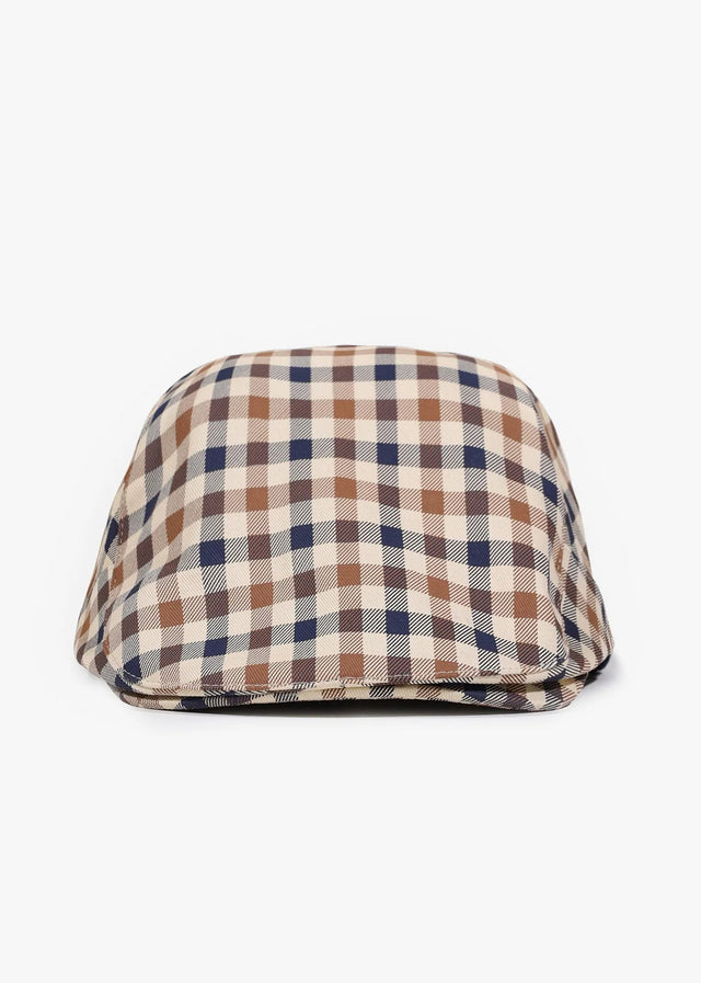 Aquascutum Petten Cotton flat cap - club check