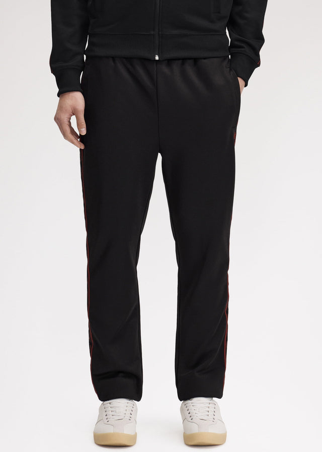 Fred Perry Broeken Contrast tape track pant - black