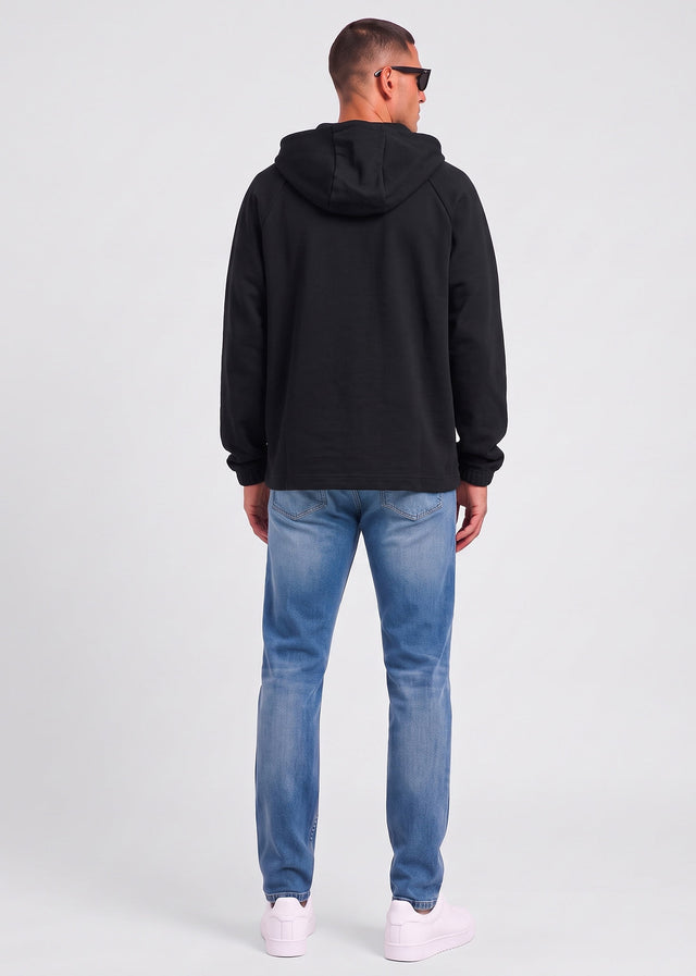 Fred Perry Hoodies Hooded smock sweatshirt - black