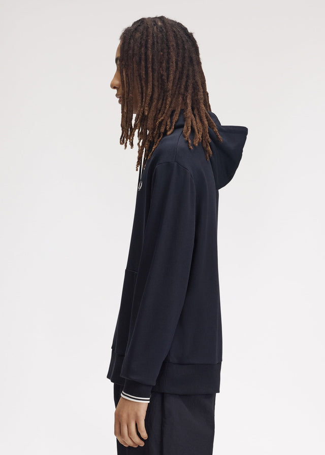 Fred Perry Hoodies Tipped hooded sweatshirt - navy