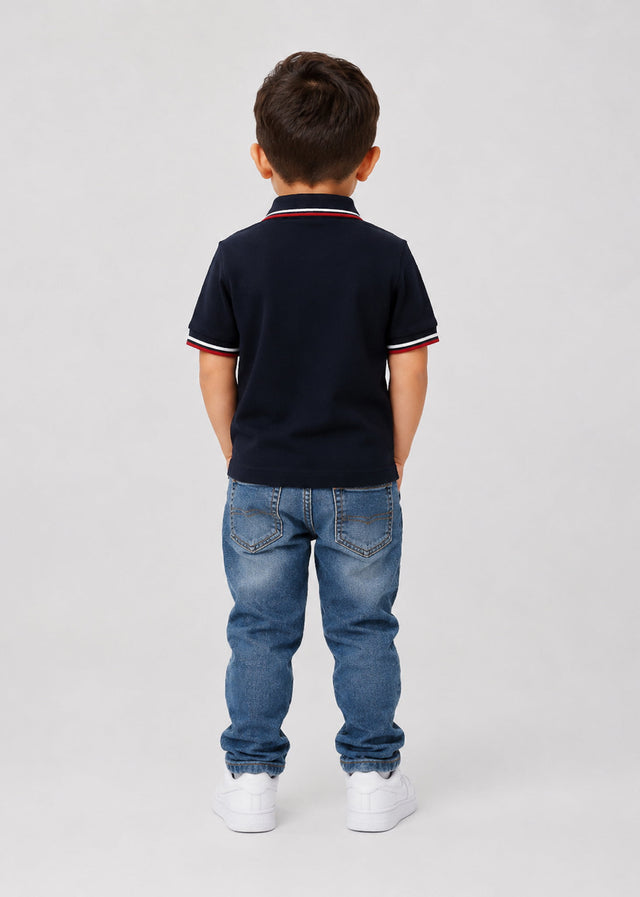 Fred Perry Polo's My first twin tipped fred perry shirt - navy snow white burnt red
