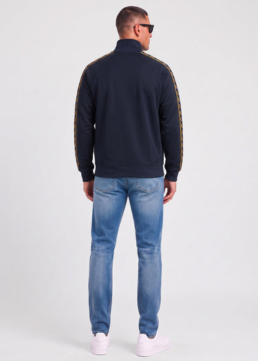 Fred Perry Vesten Contrast tape track jacket - navy