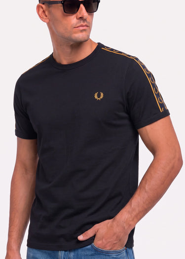 Contrast tape ringer t-shirt - navy - 5
