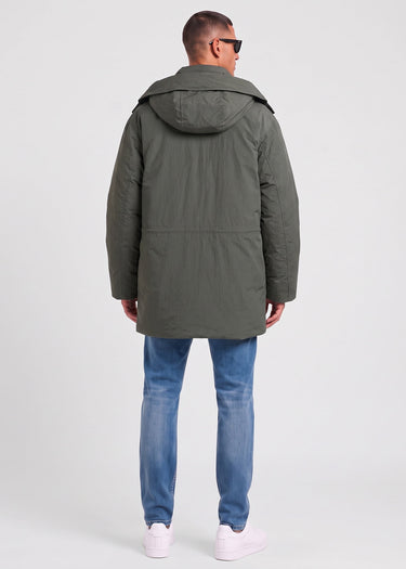 Fred Perry Jassen Padded patch pocket parka - field green