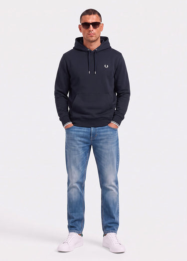Fred Perry Hoodies Tipped hooded sweatshirt - navy