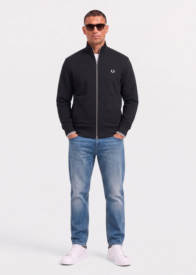 Fred Perry Vesten Zip through sweatshirt - black