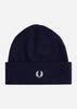 Fred Perry Mutsen  Classic beanie - navy snow white 