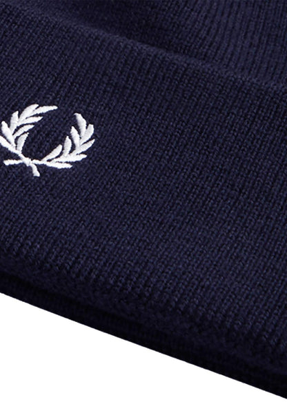 Fred Perry Mutsen  Classic beanie - navy snow white 