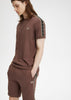 Fred Perry T-shirts  Contrast tape ringer t-shirt - brick warm grey 