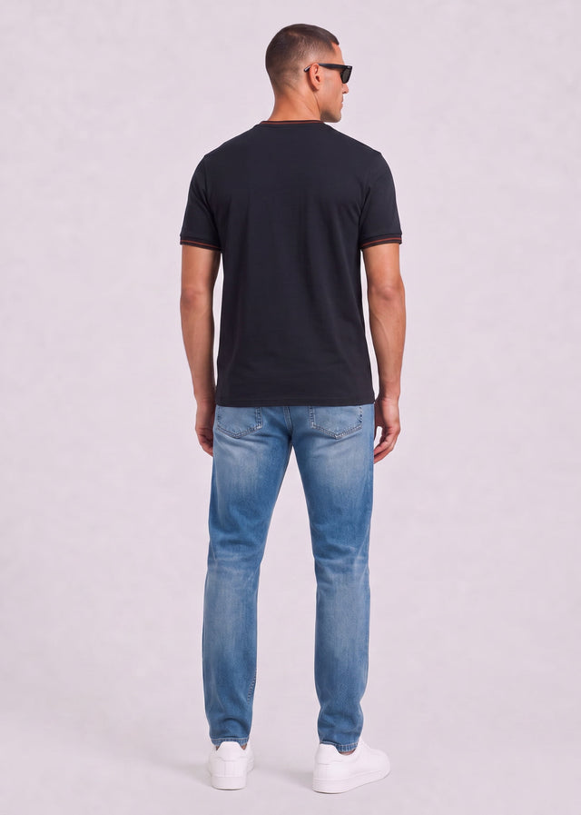Fred Perry T-shirts Twin tipped t-shirt - navy brandy rich brown