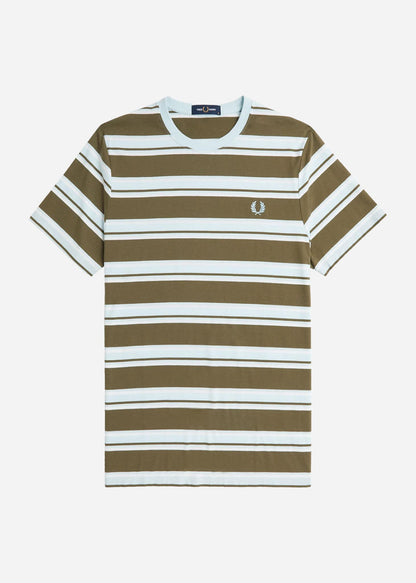 Fred Perry T-shirts  Stripe t-shirt - ungre snwh lgice 