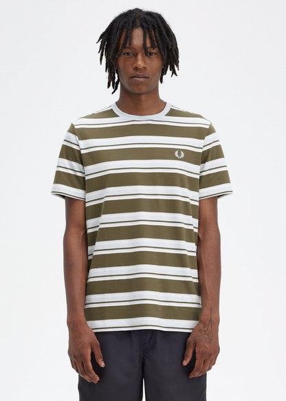 Fred Perry T-shirts  Stripe t-shirt - ungre snwh lgice 