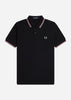 Fred Perry Polo's  Twin tipped fred perry shirt - black crlhet slvbl 