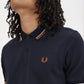 Fred Perry Polo's  Twin tipped fred perry shirt - navy ecru ntflak 