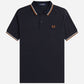 Fred Perry Polo's  Twin tipped fred perry shirt - navy ecru ntflak 