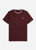 Fred Perry T-shirts  Twin tipped t-shirt - oxblood 