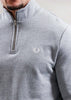 Fred Perry Truien Half zip sweatshirt - steel marl