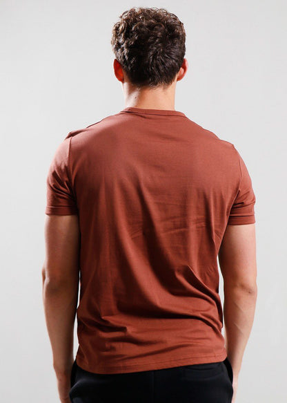 Ringer t-shirt - whisky brown