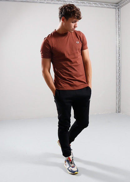 Ringer t-shirt - whisky brown