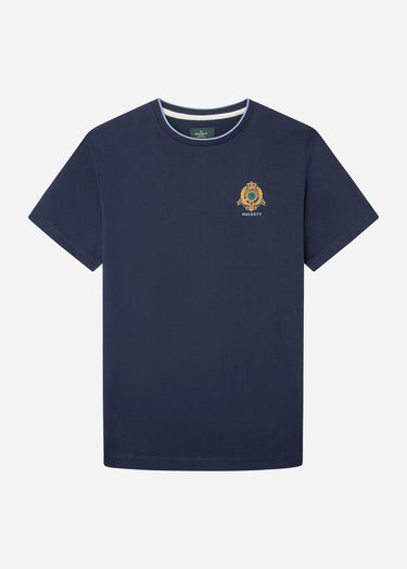 Hackett London T-shirts  Heritage logo tee - navy 