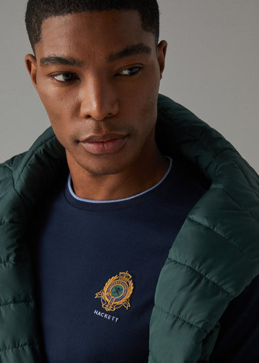 Hackett London T-shirts  Heritage logo tee - navy 