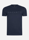 Hackett London T-shirts  Essential tee - navy grey 