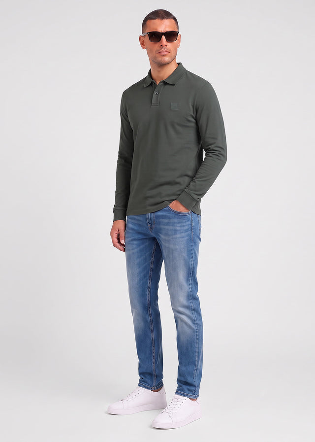 Hugo Boss Longsleeve Polo's Passerby - green
