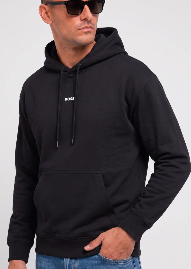 Hugo Boss Hoodies Wesmallhood - black