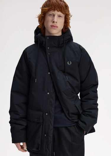 Fred Perry Jassen Padded zip through jacket - black