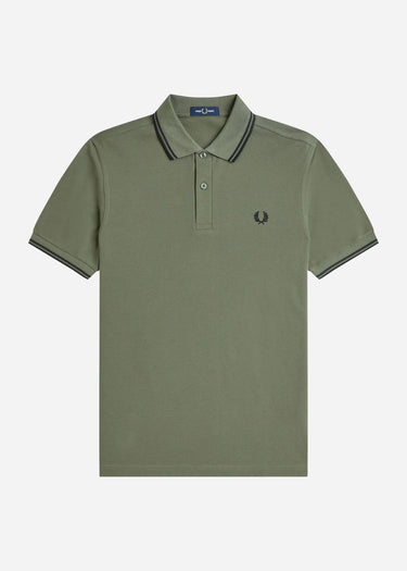 Fred Perry Polo's Twin tipped polo - laurel wreath green black