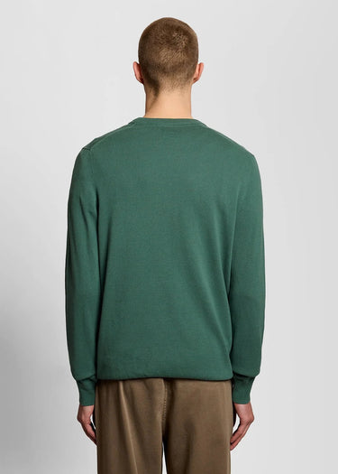 Lyle & Scott Truien Cotton crew neck jumper - everglade