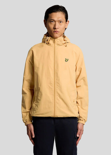 Lyle Scott Jassen Zip through hooded jacket - honeycomb