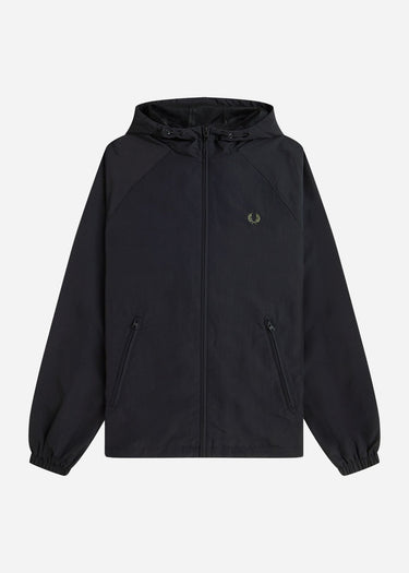 Fred Perry Jassen Hooded shell jacket - black
