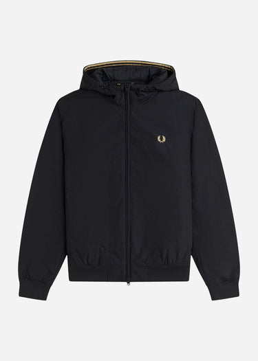 Fred Perry Jassen Hooded brentham jacket - black
