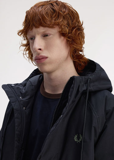 Fred Perry Jassen Padded zip through jacket - black