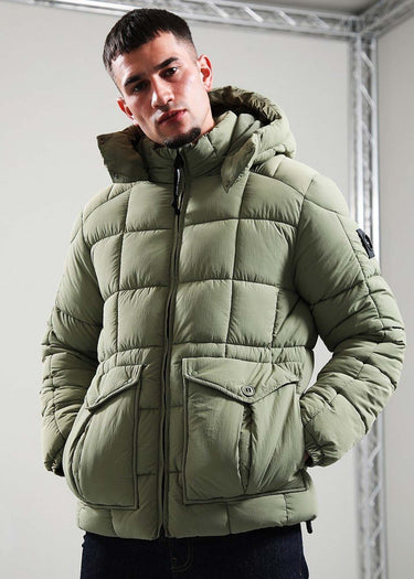 Marshall Artist Jassen Yukon bubble jacket - clay