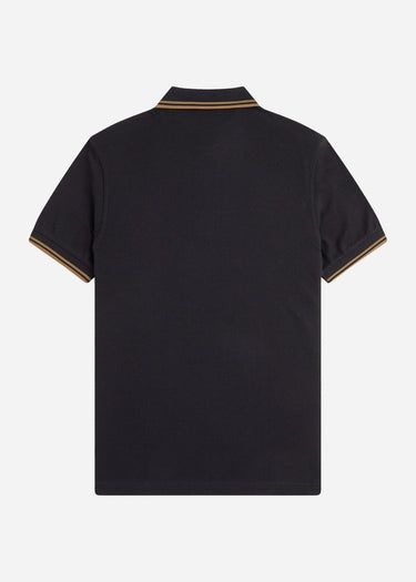 Fred Perry Polo's Twin tipped polo - black shaded stone