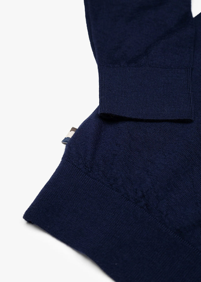 Aquascutum Truien Merino wool active patch - navy