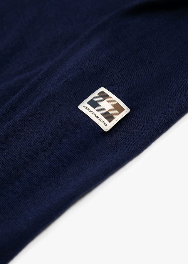 Aquascutum Truien Merino wool active patch - navy