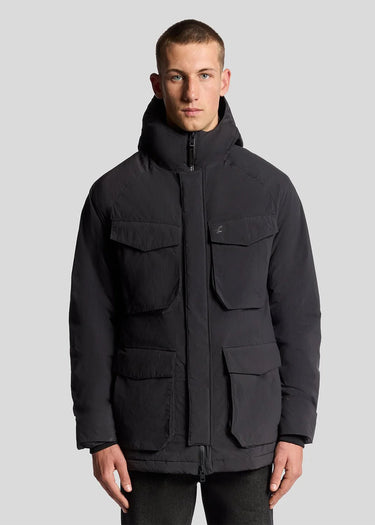 Lyle & Scott Jassen Tactical wadded parka - black ice