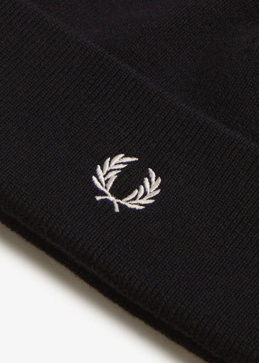 Fred Perry Mutesen Classic beanie - black snowwhite