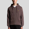 Lyle & Scott Hoodies Zip through hoodie - espresso