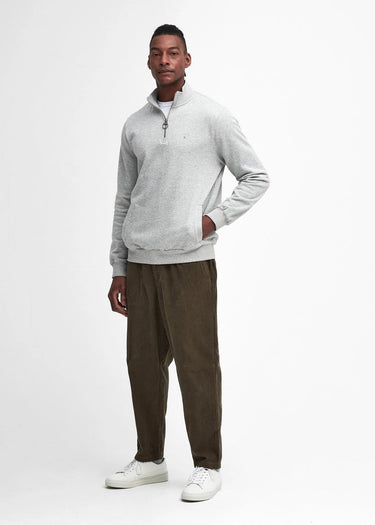 Barbour Truien Beckhill half zip sweatshirt - grey marl