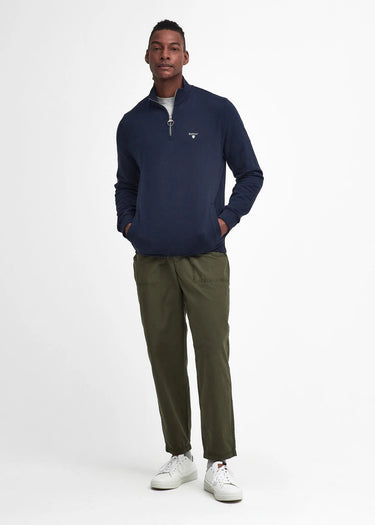 Barbour Truien Beckhill half zip sweatshirt - navy